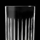 12 Tumbler Tall Highball Glasses in Decorated Eco Crystal - Senzatempo Viadurini