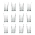 12 Tumbler Tall Highball Glasses in Decorated Eco Crystal - Senzatempo Viadurini