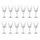 12 Luxury Ecological Crystal Water Cocktail Wine Glasses - Senzatempo Viadurini