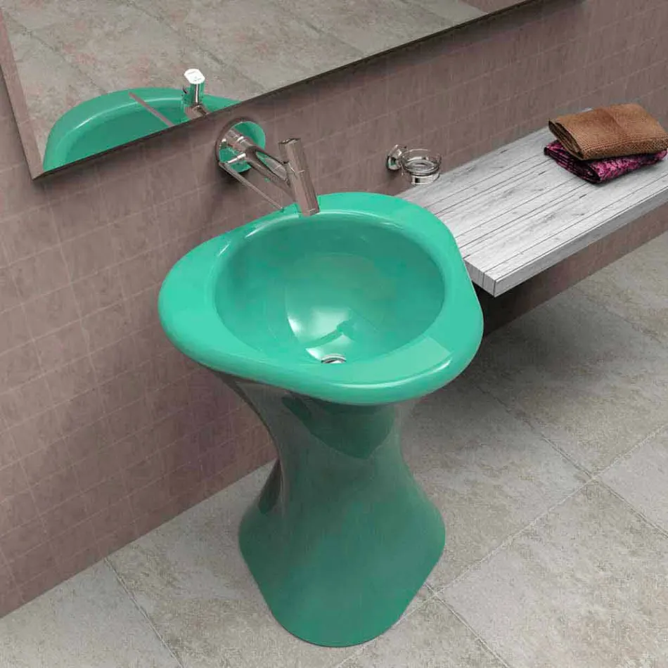 Washbasin Bathroom Design Twister Made in Italy Viadurini