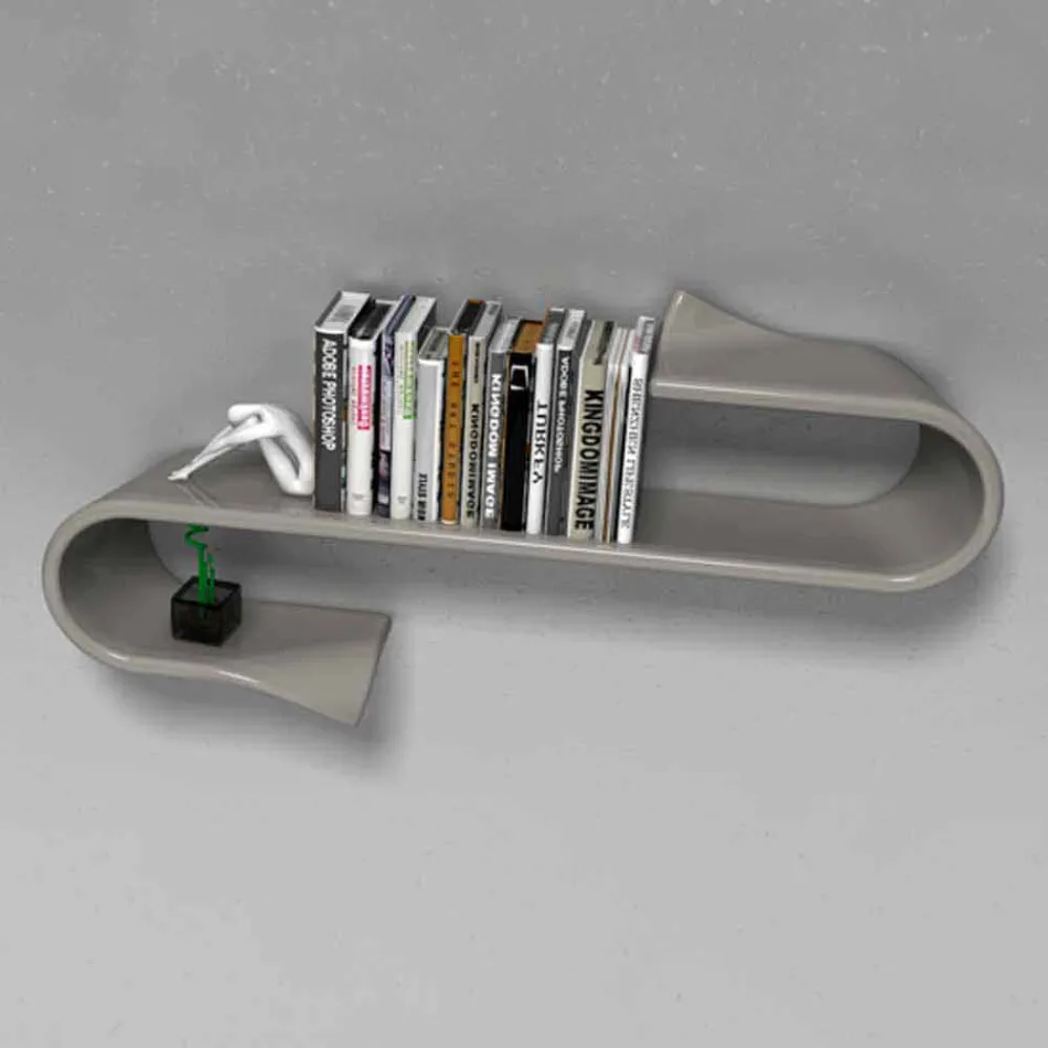Shelf Design Modern Waveshelf Made in Italy Viadurini