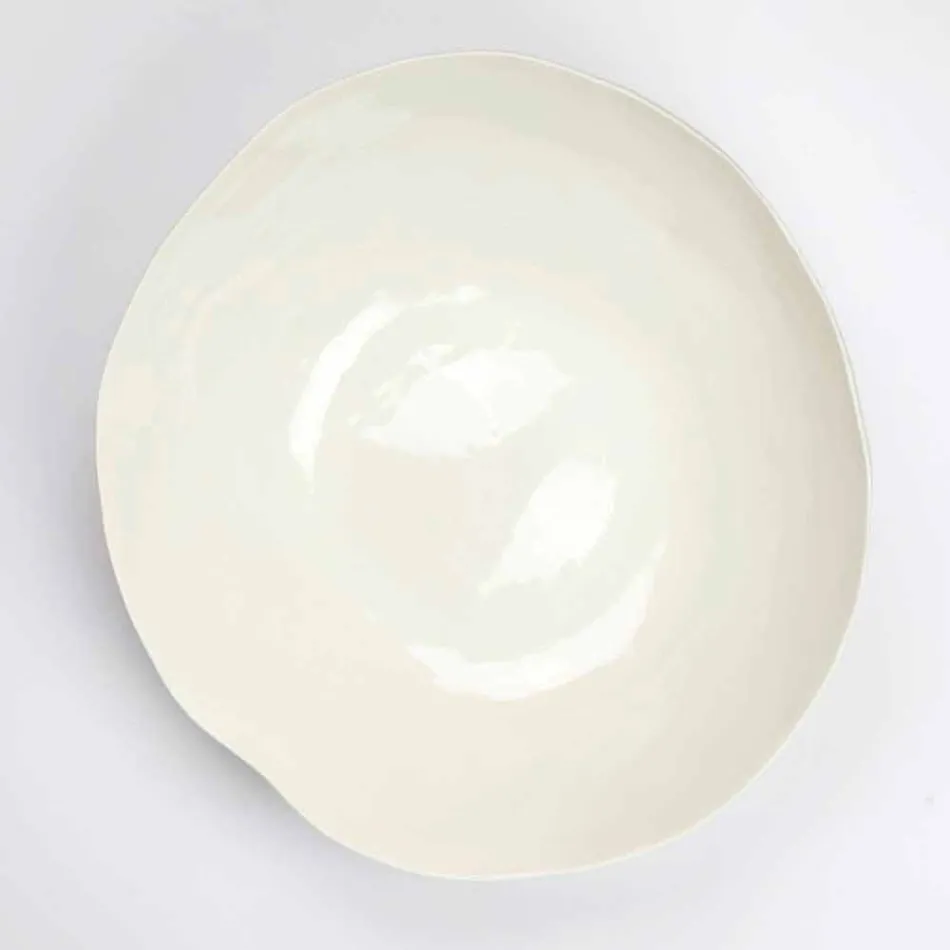 2 Salad Bowls in White Porcelain Unique Pieces of Italian Design - Arciconcreto Viadurini