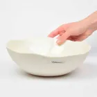 2 Salad Bowls in White Porcelain Unique Pieces of Italian Design - Arciconcreto Viadurini