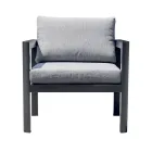 2 Outdoor Chairs in Aluminum and Polyester Cushions - Mickey Mouse Viadurini