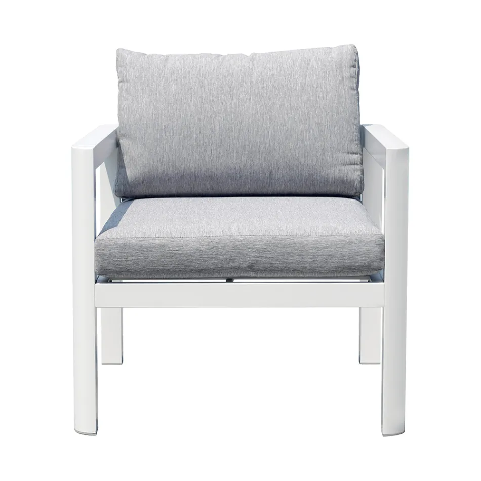 2 Outdoor Chairs in Aluminum and Polyester Cushions - Mickey Mouse Viadurini