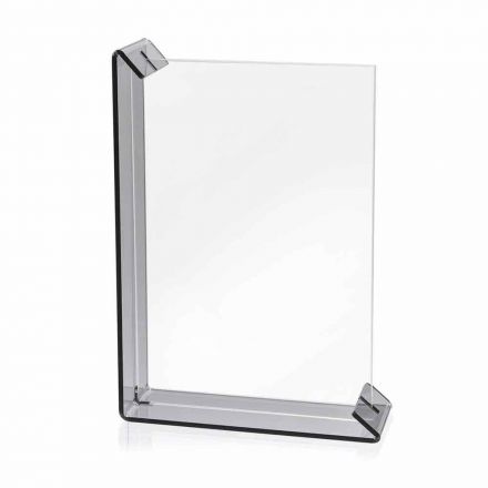 2 Multiple Table Photo Frame in Colored Plexiglass or with Wood - Menelao Viadurini