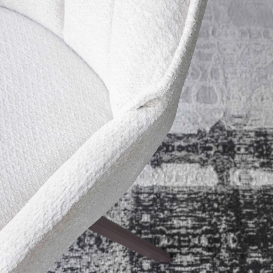 2 Indoor Chairs in Bronze Metal with Bliss Fabric Seat - Varen Viadurini