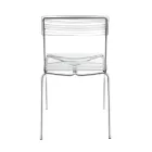 2 Stackable Chairs in Plexiglass and Iron Made in Italy - Timon Viadurini