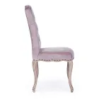 2 Dining Room Chairs with Upholstered and Upholstered Seat Homemotion - Mania Viadurini