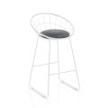 2 Padded Stools and Steel Structure in Different Finishes - Torio