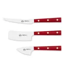 3 Berti Stainless Steel Cheese Knives Exclusive for Viadurini - Asiago Viadurini