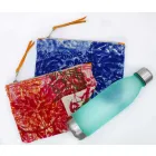 3 Hand-Printed Cotton Clutches in Unique Pieces - Viadurini by Marchi Viadurini