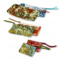3 Hand-Printed Cotton Clutches in Unique Pieces - Viadurini by Marchi