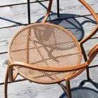 4 Metal Garden Armchairs of Different Colors Made in Italy - Hedge Viadurini