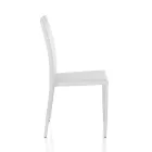 4 Chairs Completely Upholstered in White Synthetic Leather - Tulio Viadurini
