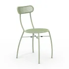 4 Metal Garden Chairs in Different Colors Made in Italy - Hedge Viadurini