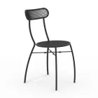 4 Metal Garden Chairs in Different Colors Made in Italy - Hedge Viadurini