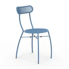 4 Metal Garden Chairs in Different Colors Made in Italy - Hedge Viadurini