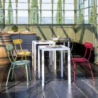 4 Metal Garden Chairs in Different Colors Made in Italy - Hedge Viadurini