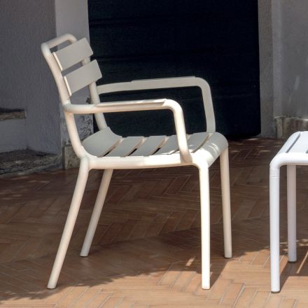 4 UV-Resistant Polypropylene Garden Chairs - Amarillis Viadurini