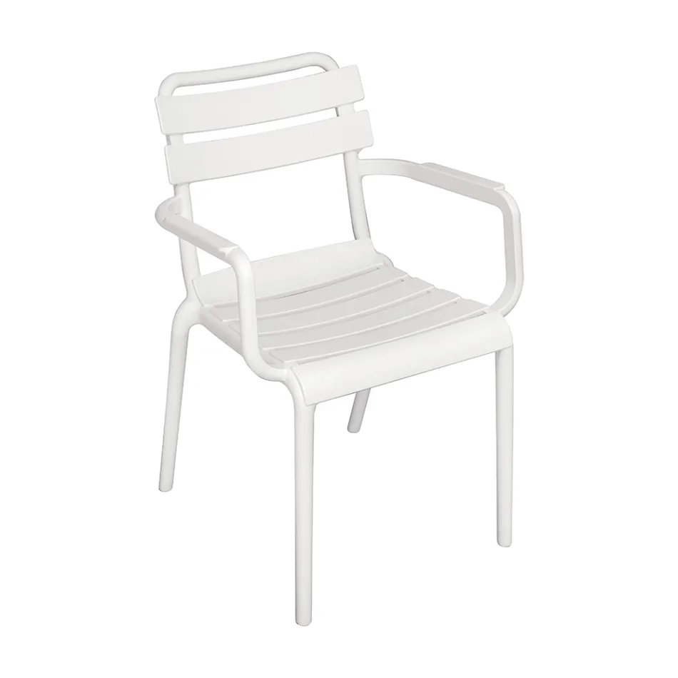 4 UV-Resistant Polypropylene Garden Chairs - Amarillis Viadurini