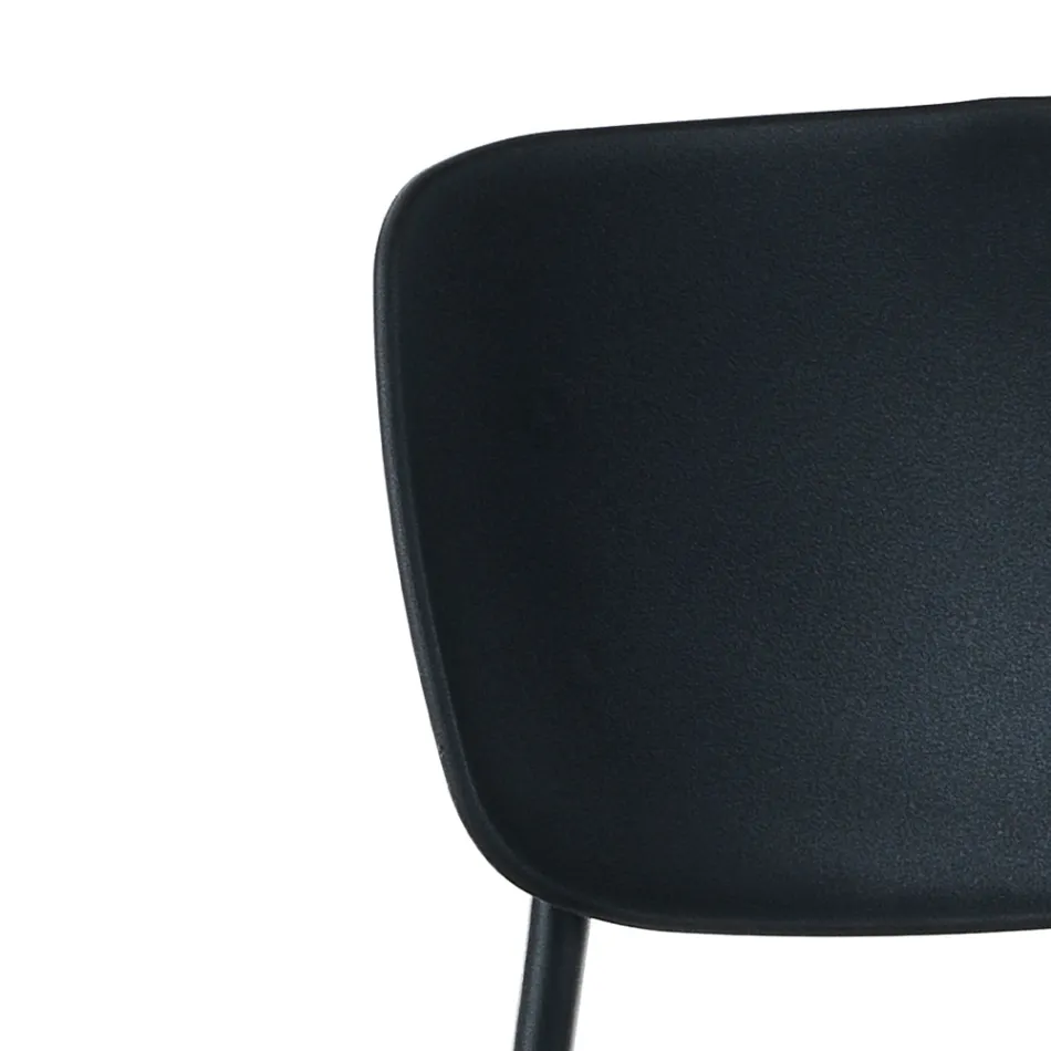 4 Dining Chairs in Steel and Polypropylene - Aquila Viadurini