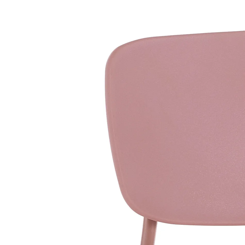 4 Dining Chairs in Steel and Polypropylene - Aquila Viadurini