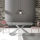 4 Dining Chairs in Steel and Polypropylene - Aquila Viadurini