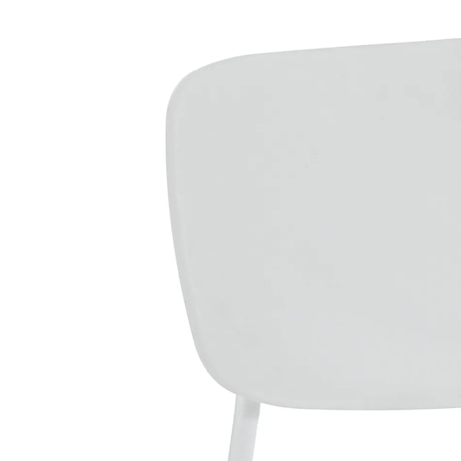 4 Dining Chairs in Steel and Polypropylene - Aquila Viadurini