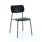4 Dining Chairs in Steel and Polypropylene - Aquila Viadurini