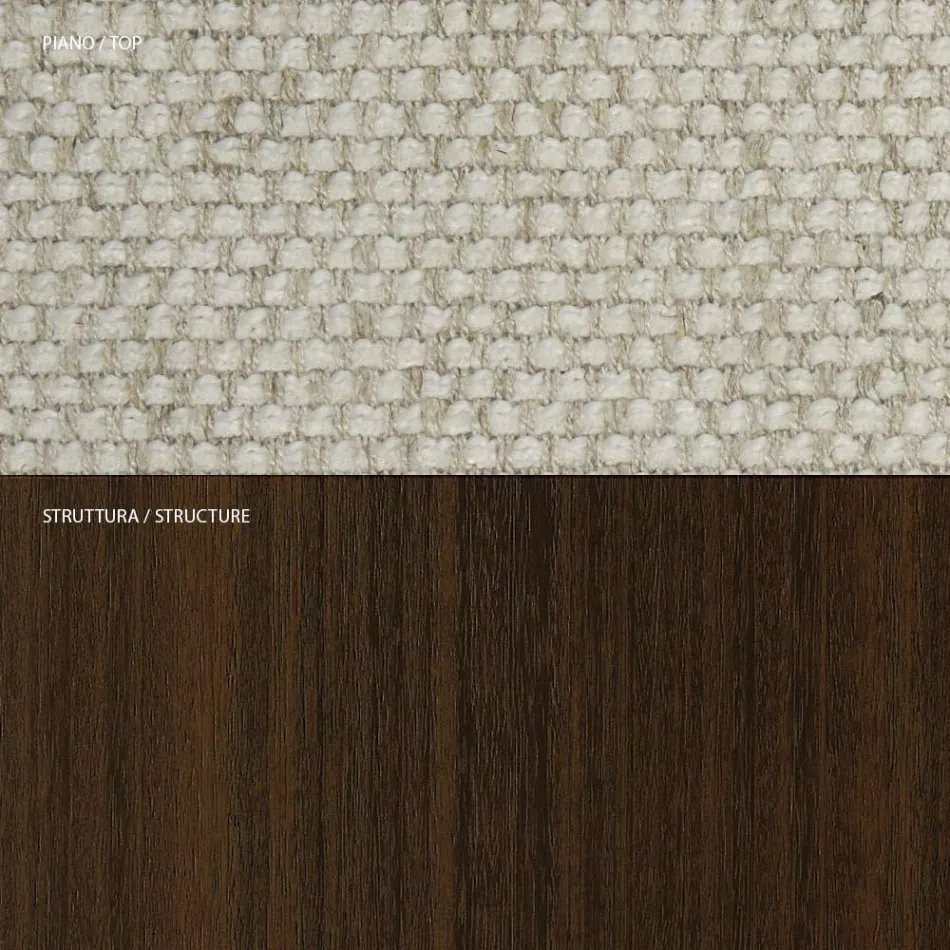 4 Dining Chairs in Solid Ash Wood and Fabric Made in Italy - Sulu Viadurini