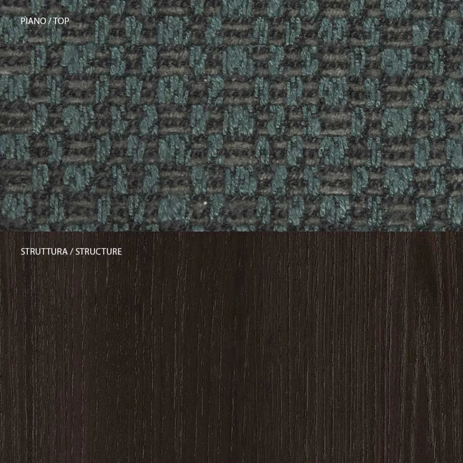 4 Dining Chairs in Solid Ash Wood and Fabric Made in Italy - Sulu Viadurini