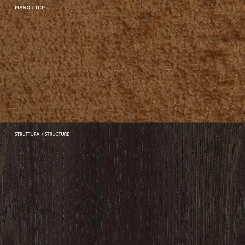 4 Dining Chairs in Solid Ash Wood and Fabric Made in Italy - Sulu Viadurini