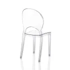 4 Stackable Outdoor and Indoor Chairs in Polycarbonate - Horse Viadurini