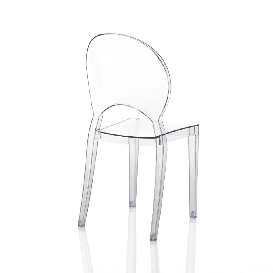4 Stackable Outdoor and Indoor Chairs in Polycarbonate - Horse Viadurini