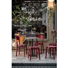 4 Outdoor Stackable Polypropylene Chairs Made in Italy Design - Alexus Viadurini