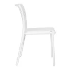 4 Stackable Garden Chairs in Polypropylene and Fiberglass - Orelia Viadurini