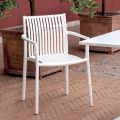 4 Stackable Garden Chairs in UV-Resistant Polypropylene - Ondara