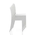 4 Stackable Indoor and Outdoor Chairs in Polypropylene - Peacock Viadurini