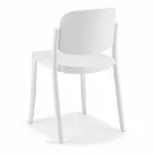 4 Modern Stackable Outdoor Chairs in Polypropylene Made in Italy - Bernetta Viadurini