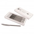 6 Table Knives' 500 with Smooth Berti Blade Exclusively for Viadurni - Duno