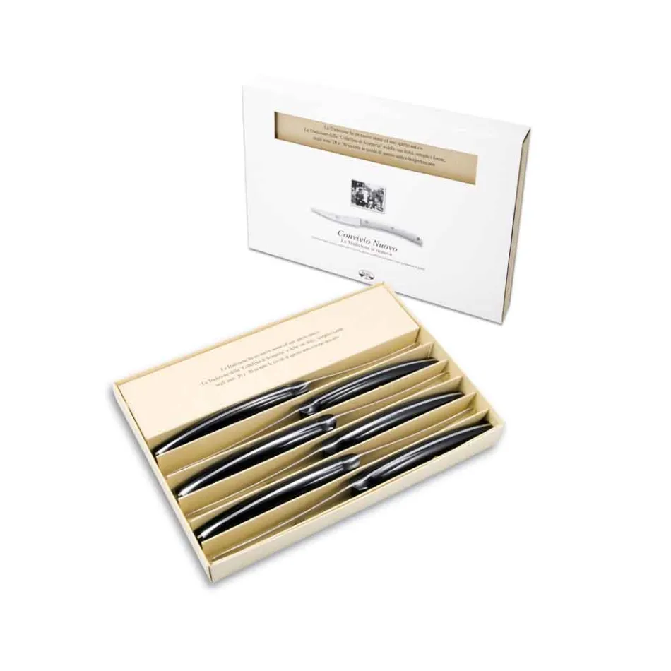 6 Convivio Nuovo Berti table knives exclusively for Viadurini - Alifano Viadurini
