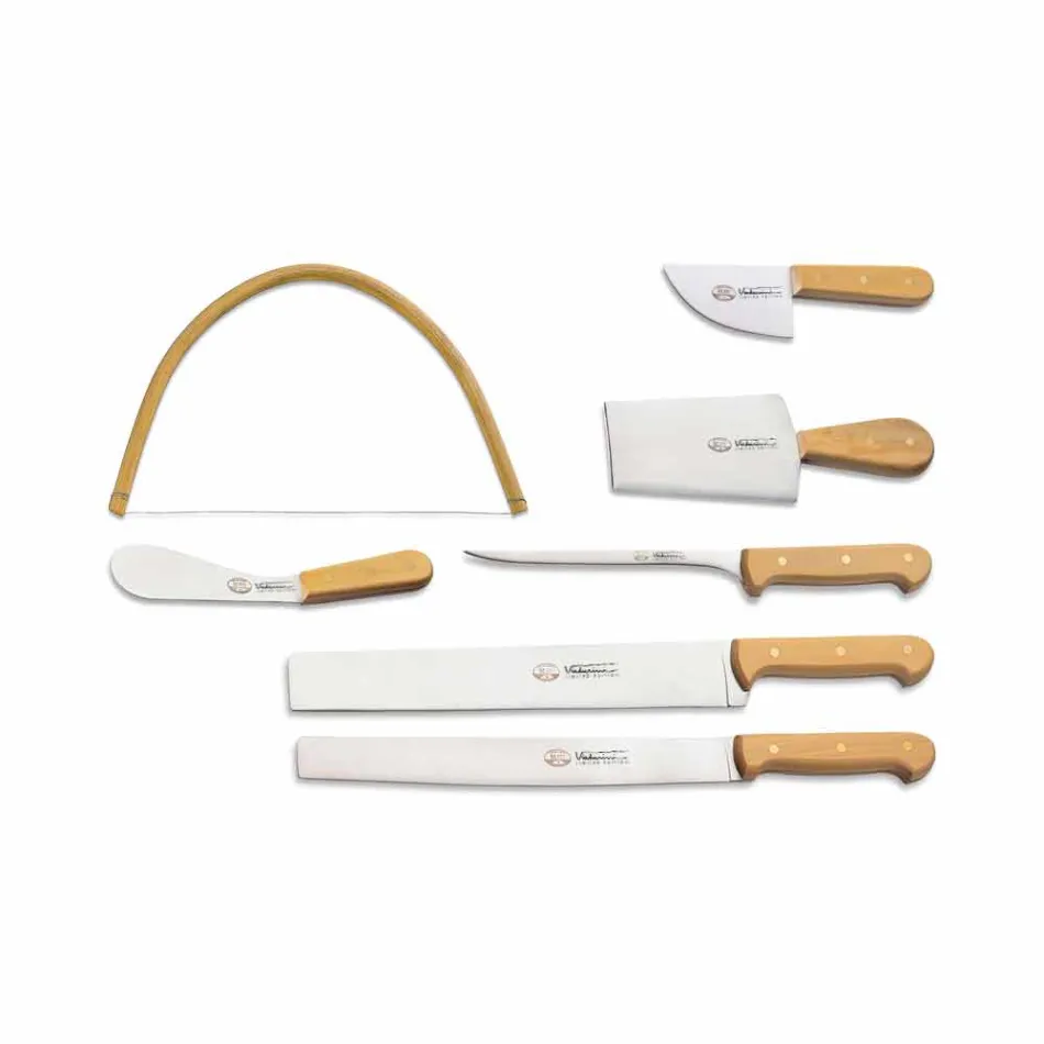 7 Berti Italian Stainless Steel Knives Exclusive for Viadurini - Alessano Viadurini