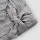 Luxury Heavy Linen Bathrobe with Hood Made in Italy - Palace Viadurini