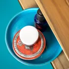 Modern Bathroom Accessories in Blue Clay Made in Italy - Antonella Viadurini