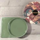 Green Bathroom Accessories in Refractory Clay Made in Italy - Antonella Viadurini