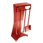 Fireplace Accessories in Painted Steel Made in Italy 3 Pieces - Virgil Viadurini