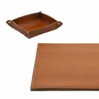 Desk Accessories in Regenerated Leather 5 Pieces Made in Italy - Aristotle Viadurini