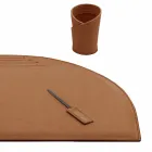 Desk Accessories in Regenerated Leather 5 Pieces Made in Italy - Medea Viadurini