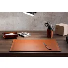 Accessories 4 Piece Regenerated Leather Desk Made in Italy - Ascanio Viadurini